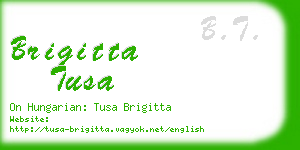 brigitta tusa business card